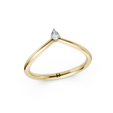 V Shape Pear Curved Stacking Band