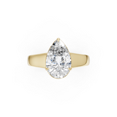 Pear Diamond Tapered Band Ring