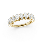 Marquise Diamond Half Eternity Band