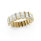 Bar Setting Radiant Cut Diamond Eternity Band