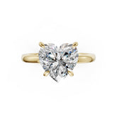 Hidden Halo Heart Cut Diamond Engagement Ring