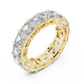 Asscher Cut Shared Prong band
