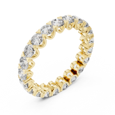 Round Diamond U Prong Eternity Band