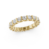Round Diamond Bar Set Full Eternity Band