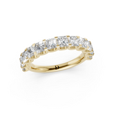 Princess Diamond U Shaped Wedding Band