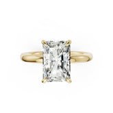 Hidden Halo Radiant Cut Diamond Engagement Ring