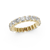 Asscher Diamond U Prong Full Eternity Band