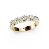 Vintage Cushion Diamond Anniversary Band
