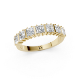 Bar Prong Set Princess Anniversary Band
