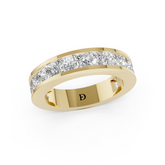 Princess Cut Channel Set Diamond Eternity Band