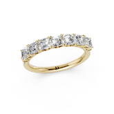 Asscher Cut 7 Stone Lotus Band