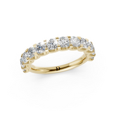 Cushion Diamond U Shaped Wedding Band