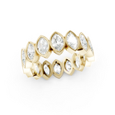 Marquise Diamond Bezel Set Eternity Band