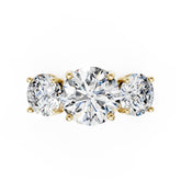 Past Present Future Trilogy Round Cut Anniversary Ring