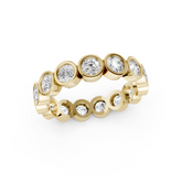 Round Diamond Bezel Set Eternity Band