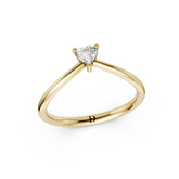 V Shape Heart Curved Stacking Band