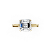 Asscher Diamond Hidden Halo Ring