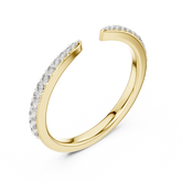 Round Diamond Open Gap Stackable Band