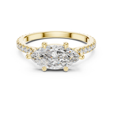 East-West Marquise Diamond Ring