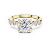Round Lab Grown Diamond Engagement Ring