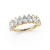 Pear Diamond Half Eternity Band