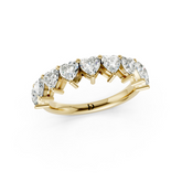 Heart Diamond Half Eternity Band