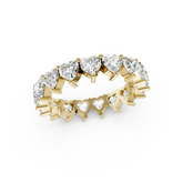 Heart Cut Diamond Eternity Band