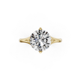Round Diamond Art Deco Ring