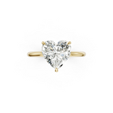 Heart Diamond Solitaire Ring
