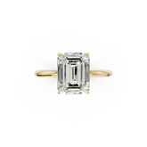 Emerald Diamond Engagement Ring