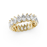 Pear Diamond Shared Prong Eternity Band