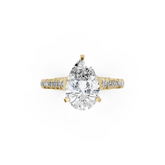 Pear Diamond Graduation Set Engagement Ring