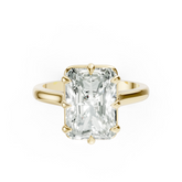 8-Prong Radiant Cut Diamond Solitaire Ring