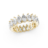 Pear Cut Diamond Eternity Band