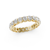 Round Diamond Shared Prong Eternity Band