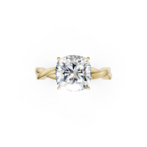 Cushion Cut Diamond Crisscross Ring