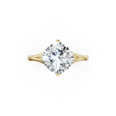 Cushion Diamond Art Deco Ring