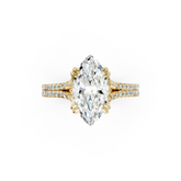 Marquise Diamond Double Band Engagement Ring