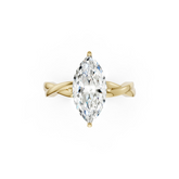 Marquise Cut Diamond Crisscross Ring