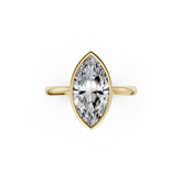Marquise Solitaire Bezel Ring