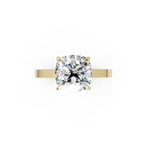 Cushion Diamond 4-Prong Ring