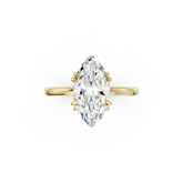 Double Prong Marquise Solitaire Ring