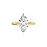 Marquise Diamond Hidden Halo Ring