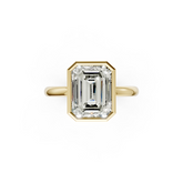 Emerald Solitaire Bezel Ring