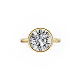 Round Solitaire Bezel Ring