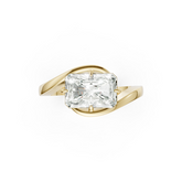 Radiant Diamond Bypass Shank Ring