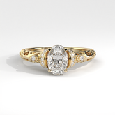 Filigree Oval Diamond Engagement Ring