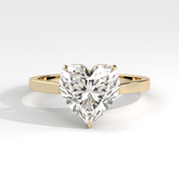 Classic Heart Diamond Solitaire Ring