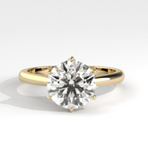 Six-Prong Round Brilliant Solitaire Ring