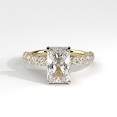 Radiant Cut Lab Created Diamond Engagement Ring